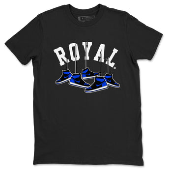 Air Jordan 1 Royal Reimagined shirt to match jordans Hanging Sneakers sneaker tees Air Jordan 1 High OG Royal Reimagined SNRT Sneaker Release Tees Unisex Black 2 T-Shirt