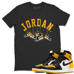 Jordan 1 Taxi Sneaker Match Tees Hanging Sneakers Sneaker Tees Jordan 1 Taxi Sneaker Release Tees Unisex Shirts