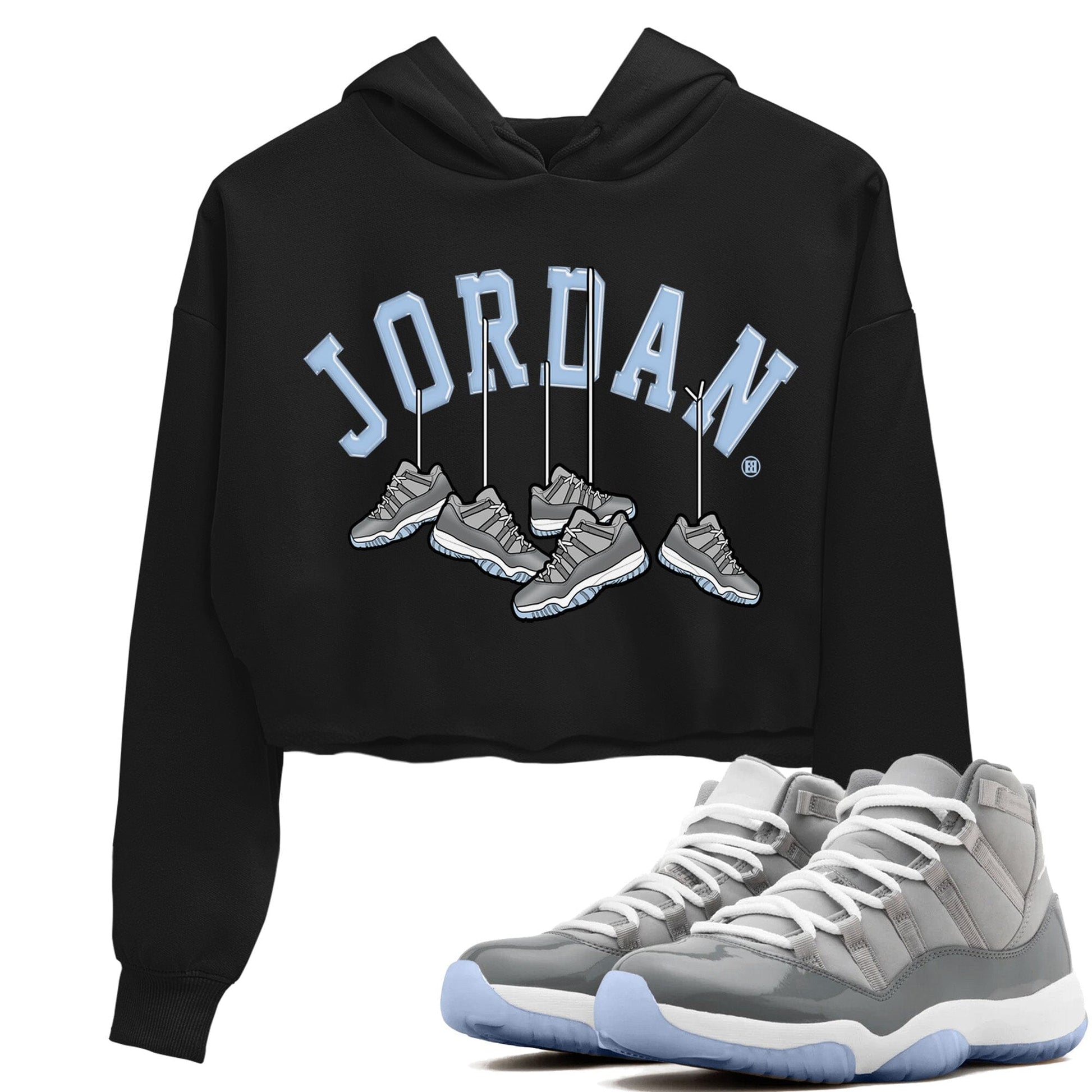 Jordan 11 Cool Grey Sneaker Match Tees Hanging Sneakers Sneaker Tees Jordan 11 Cool Grey Sneaker Release Tees Women's Shirts