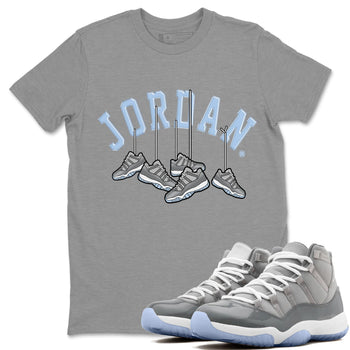 Jordan 11 Cool Grey Sneaker Match Tees Hanging Sneakers Sneaker Tees Jordan 11 Cool Grey Sneaker Release Tees Unisex Shirts