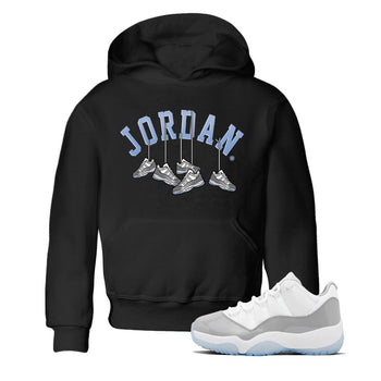 Air Jordan 11 White Cement Sneaker Match Tees Hanging Sneakers Sneaker Tees Air Jordan 11 Cement Grey Sneaker Release Tees Kids Shirts Black 1