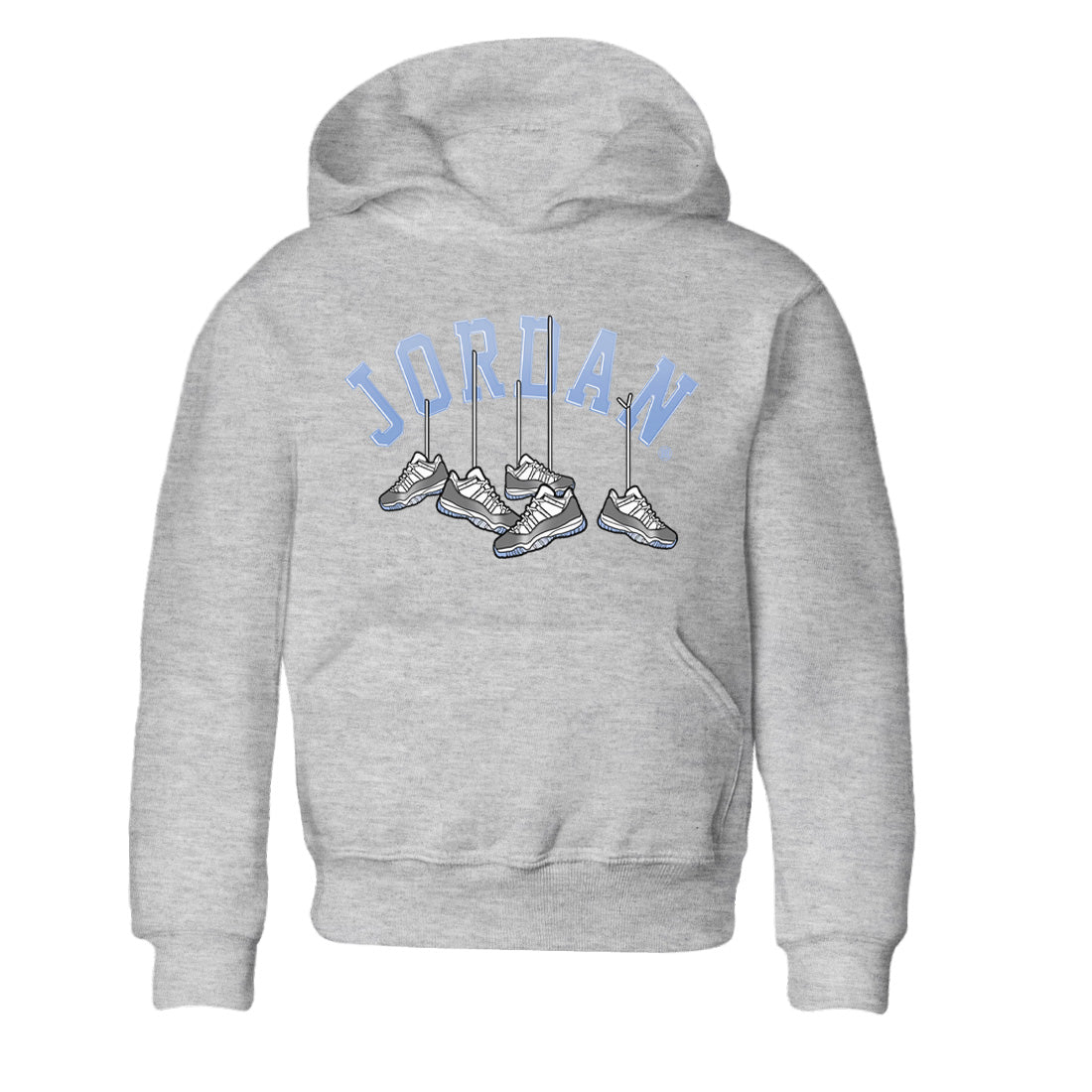 Air Jordan 11 White Cement Sneaker Match Tees Hanging Sneakers Sneaker Tees Air Jordan 11 Cement Grey Sneaker Release Tees Kids Shirts Heather Grey 2