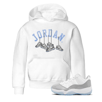 Air Jordan 11 White Cement Sneaker Match Tees Hanging Sneakers Sneaker Tees Air Jordan 11 Cement Grey Sneaker Release Tees Kids Shirts White 1