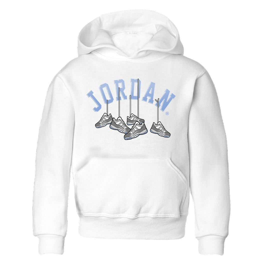 Air Jordan 11 White Cement Sneaker Match Tees Hanging Sneakers Sneaker Tees Air Jordan 11 Cement Grey Sneaker Release Tees Kids Shirts White 2