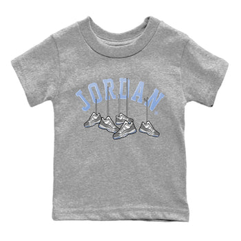 Air Jordan 11 White Cement Sneaker Match Tees Hanging Sneakers Sneaker Tees Air Jordan 11 Cement Grey Sneaker Release Tees Kids Shirts Heather Grey 2
