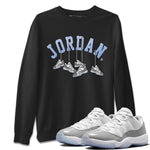 Air Jordan 11 White Cement Sneaker Match Tees Hanging Sneakers Sneaker Tees Air Jordan 11 Cement Grey Sneaker Release Tees Unisex Shirts Black 1