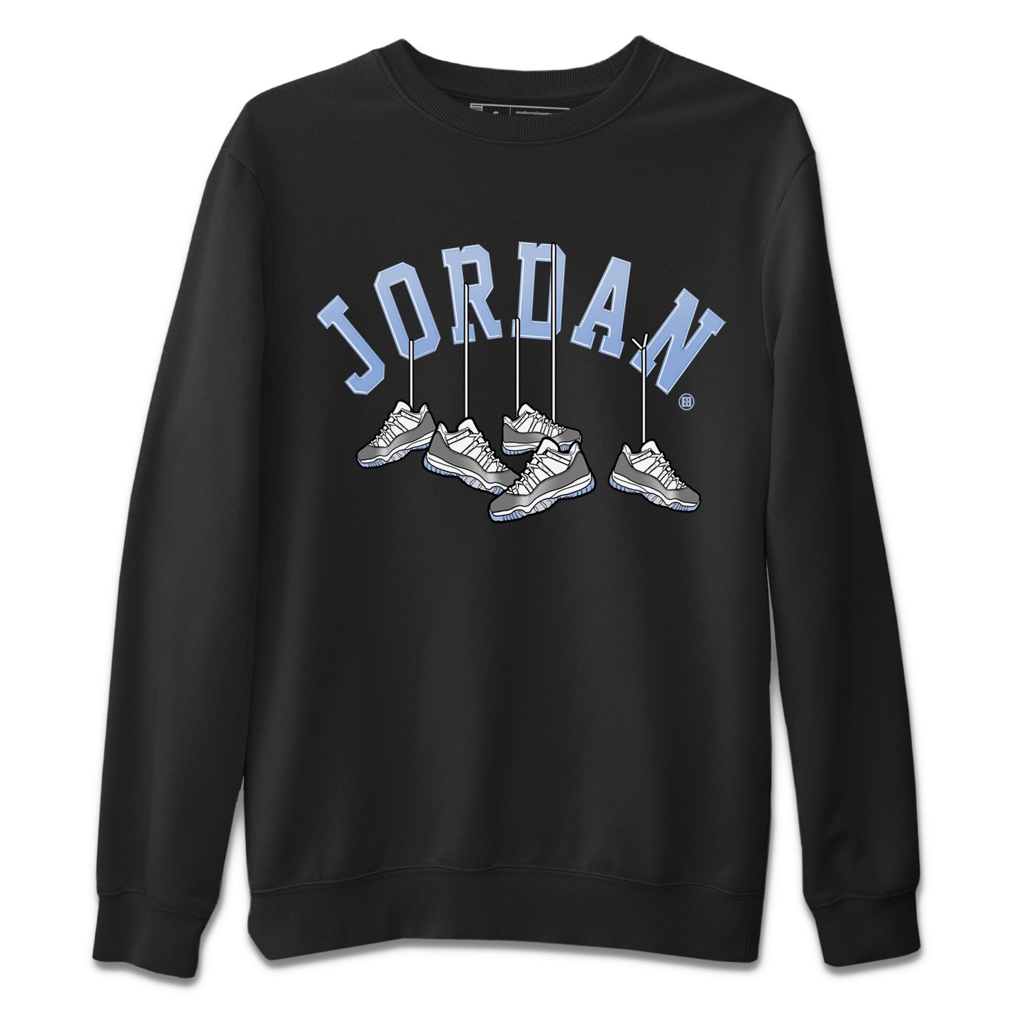Air Jordan 11 White Cement Sneaker Match Tees Hanging Sneakers Sneaker Tees Air Jordan 11 Cement Grey Sneaker Release Tees Unisex Shirts Black 2