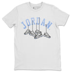 Air Jordan 11 White Cement Sneaker Match Tees Hanging Sneakers Sneaker Tees Air Jordan 11 Cement Grey Sneaker Release Tees Unisex Shirts White 2