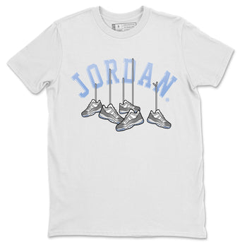 Air Jordan 11 White Cement Sneaker Match Tees Hanging Sneakers Sneaker Tees Air Jordan 11 Cement Grey Sneaker Release Tees Unisex Shirts White 2