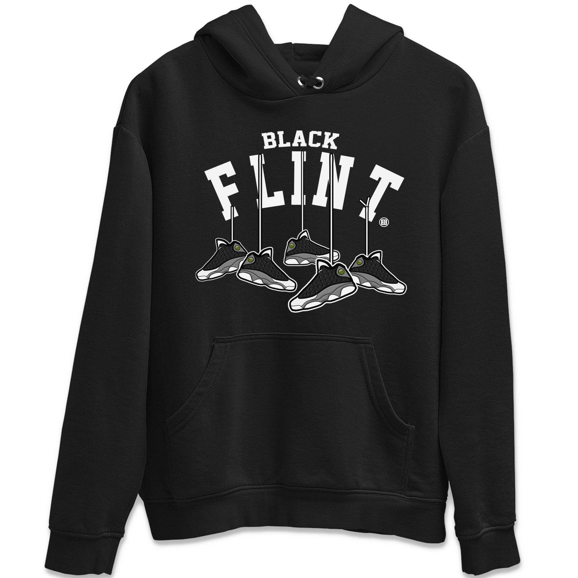 Air Jordan 13 Black Flint Sneaker Match Tees Hanging Sneakers Sneaker Tees Air Jordan 13 Retro Black Flint Sneaker Release Tees Unisex Shirts Black 2