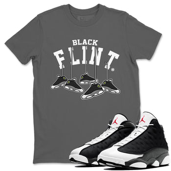 Air Jordan 13 Black Flint Sneaker Match Tees Hanging Sneakers Sneaker Tees Air Jordan 13 Retro Black Flint Sneaker Release Tees Unisex Shirts Cool Grey 1