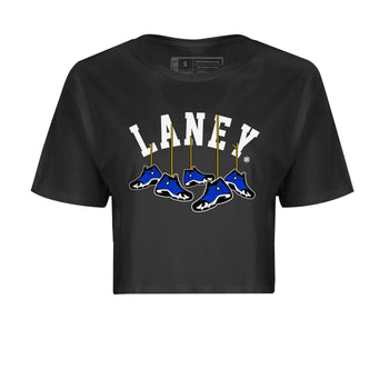 Air Jordan 14 Laney Sneaker Match Tees Hanging Sneakers Sneaker Tees Jordan 14 Laney Sneaker Release Tees Women's Shirts Black 2