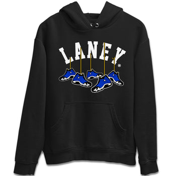 Air Jordan 14 Laney Sneaker Match Tees Hanging Sneakers Sneaker Tees Jordan 14 Laney Sneaker Release Tees Unisex Shirts Black 2