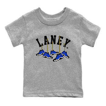 Air Jordan 14 Laney Sneaker Match Tees Hanging Sneakers Sneaker Tees Jordan 14 Laney Sneaker Release Tees Kids Shirts Heather Grey 2