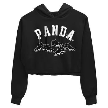 14s Panda shirt to match jordans Hanging Sneakers sneaker match tee Air Jordan 14 Panda AJ14 Black White SNRT Sneaker Tees Black 2 women's crop tee