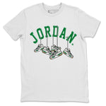 Air Jordan 4 Pine Green Sneaker Match Tees Hanging Sneakers Sneaker Tees Jordan Retro 4 Pine Green Sneaker Release Tees Unisex Shirts White 2