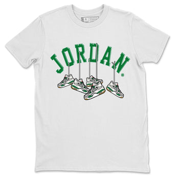 Jordan 4 Pine Green SB Sneaker Match Tees Hanging Sneakers Sneaker Tees Jordan Retro 4 Pine Green Sneaker Tees Sneaker Release Shirts Unisex Shirts White 2