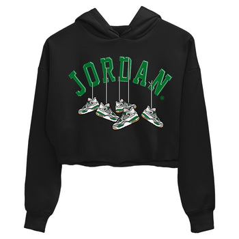 Air Jordan 4 Pine Green Sneaker Match Tees Hanging Sneakers Sneaker Tees Jordan Retro 4 Pine Green Sneaker Release Tees Women's Shirts Black 2