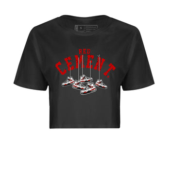 Air Jordan 4 Red Cement Sneaker Match Tees Cherry Hanging Sneakers Sneaker Tees Air Jordan 4 Red Cement Sneaker Release Tees Women's Shirts Black 2