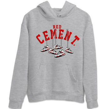 Air Jordan 4 Red Cement Sneaker Match Tees Cherry Hanging Sneakers Sneaker Tees Air Jordan 4 Red Cement Sneaker Release Tees Unisex Shirts Heather Grey 2