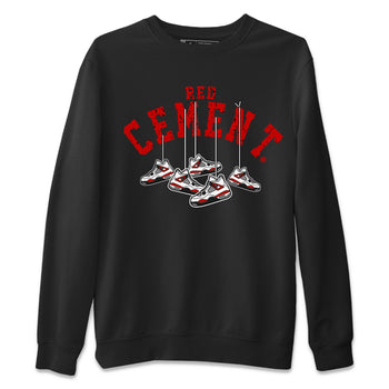 Air Jordan 4 Red Cement Sneaker Match Tees Cherry Hanging Sneakers Sneaker Tees Air Jordan 4 Red Cement Sneaker Release Tees Unisex Shirts Black 2