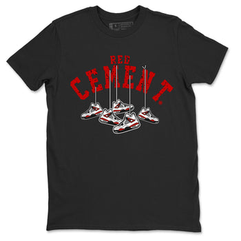 Air Jordan 4 Red Cement Sneaker Match Tees Cherry Hanging Sneakers Sneaker Tees Air Jordan 4 Red Cement Sneaker Release Tees Unisex Shirts Black 2