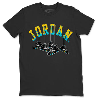 Jordan 5 Aqua Sneaker Match Tees Hanging Sneakers Sneaker Tees Jordan 5 Aqua Sneaker Release Tees Unisex Shirts