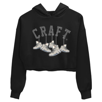 Air Jordan 5 Craft Sneaker Match Tees Hanging Sneakers Sneaker Tees 5s Craft Shirt Women's Shirts Black 2