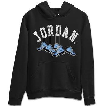 Jordan 5 UNC Sneaker Match Tees Hanging Sneakers Sneaker Tees Jordan 5 UNC SNRT Sneaker Tees Unisex Shirts