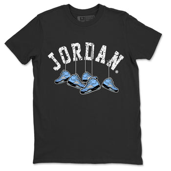 Jordan 5 UNC Sneaker Match Tees Hanging Sneakers Sneaker Tees Jordan 5 UNC SNRT Sneaker Tees Unisex Shirts