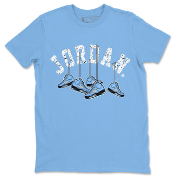Jordan 5 UNC Sneaker Match Tees Hanging Sneakers Sneaker Tees Jordan 5 UNC SNRT Sneaker Tees Unisex Shirts