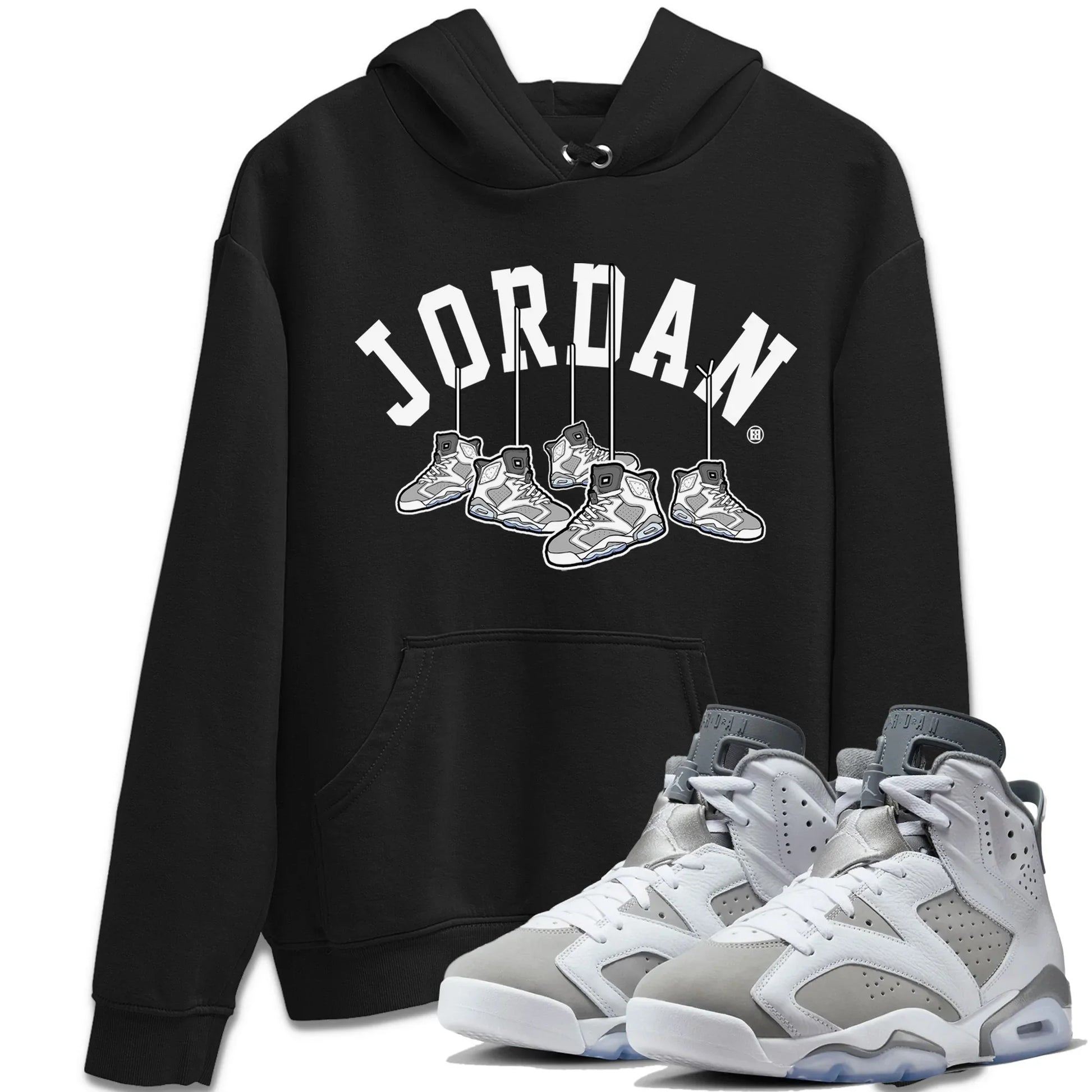 Jordan 6 Cool Grey Sneaker Match Tees Hanging Sneakers Sneaker Tees Jordan 6 Cool Grey Sneaker Release Tees Unisex Shirts