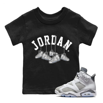 Jordan 6 Cool Grey Sneaker Match Tees Hanging Sneakers Sneaker Tees Jordan 6 Cool Grey Sneaker Release Tees Kids Shirts