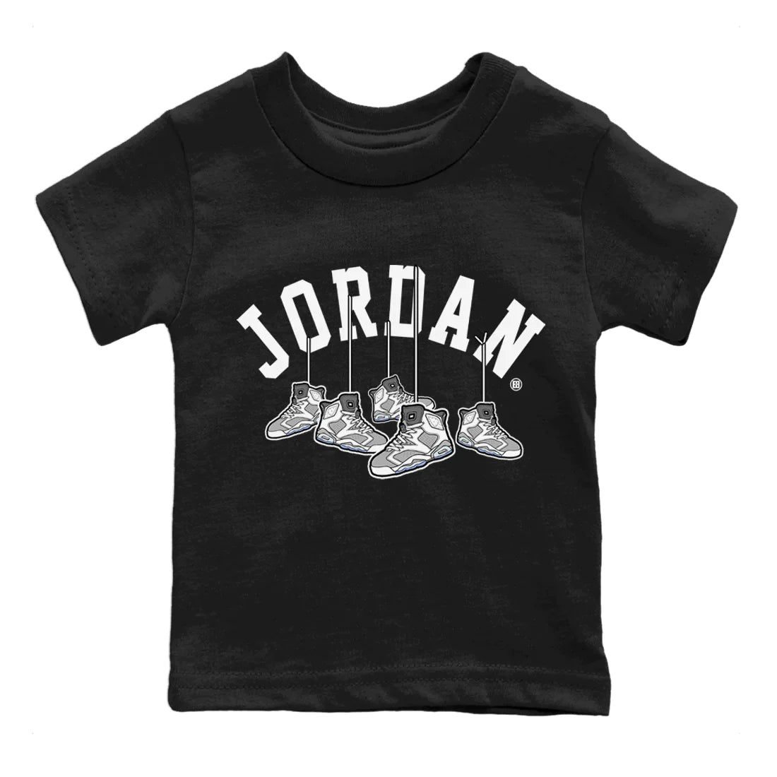 Jordan 6 Cool Grey Sneaker Match Tees Hanging Sneakers Sneaker Tees Jordan 6 Cool Grey Sneaker Release Tees Kids Shirts