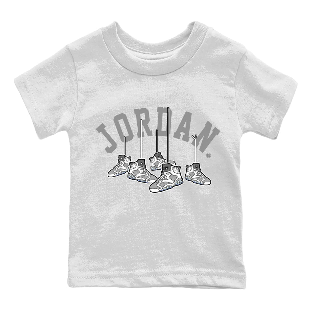 Jordan 6 Cool Grey Sneaker Match Tees Hanging Sneakers Sneaker Tees Jordan 6 Cool Grey Sneaker Release Tees Kids Shirts