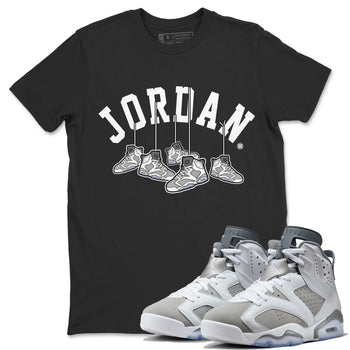 Hanging Sneakers Unisex Tops - Air Jordan 6 Cool Grey - SNRT Sneaker Tee