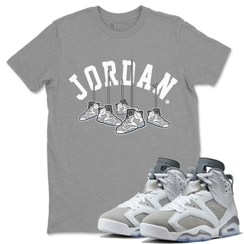 Jordan 6 Cool Grey Sneaker Match Tees Hanging Sneakers Sneaker Tees Jordan 6 Cool Grey Sneaker Release Tees Unisex Shirts