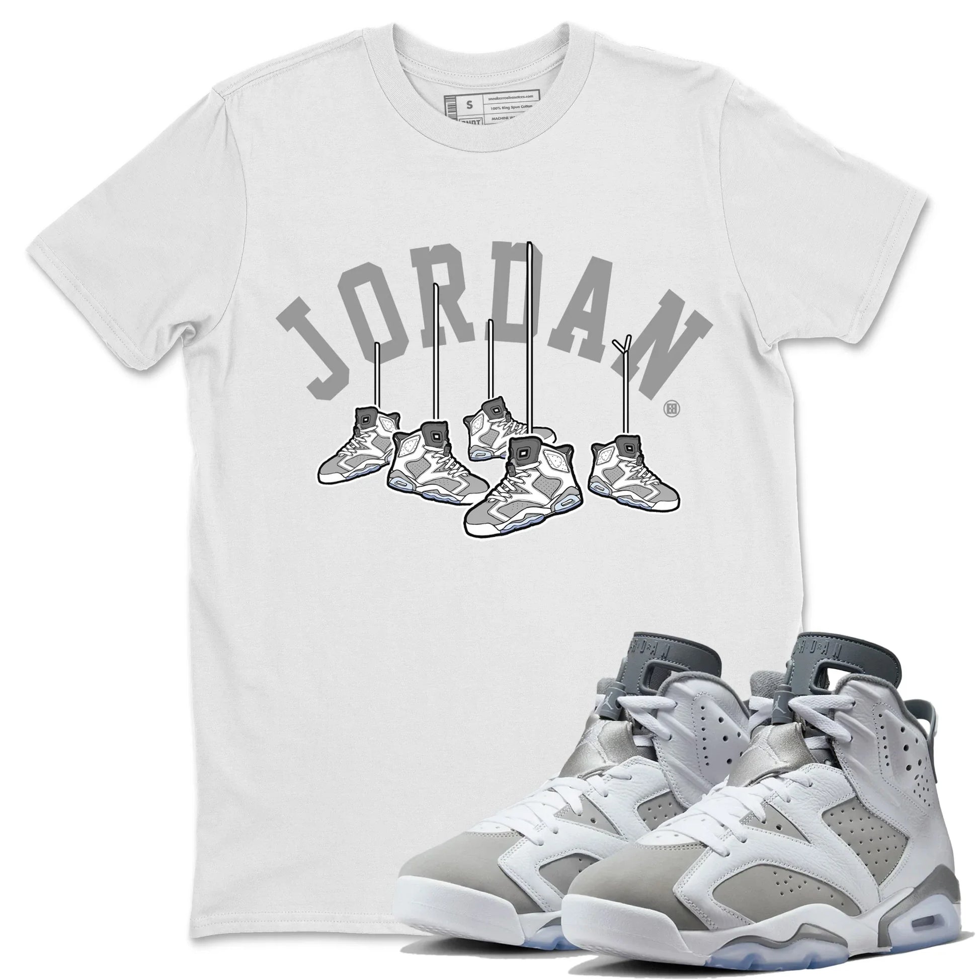 SNRT Sneaker Tee Air Jordan 6 Aqua | Hustle Life Unisex T-Shirt | SNRT Sneaker Release Tees T-Shirt / White / 3XL