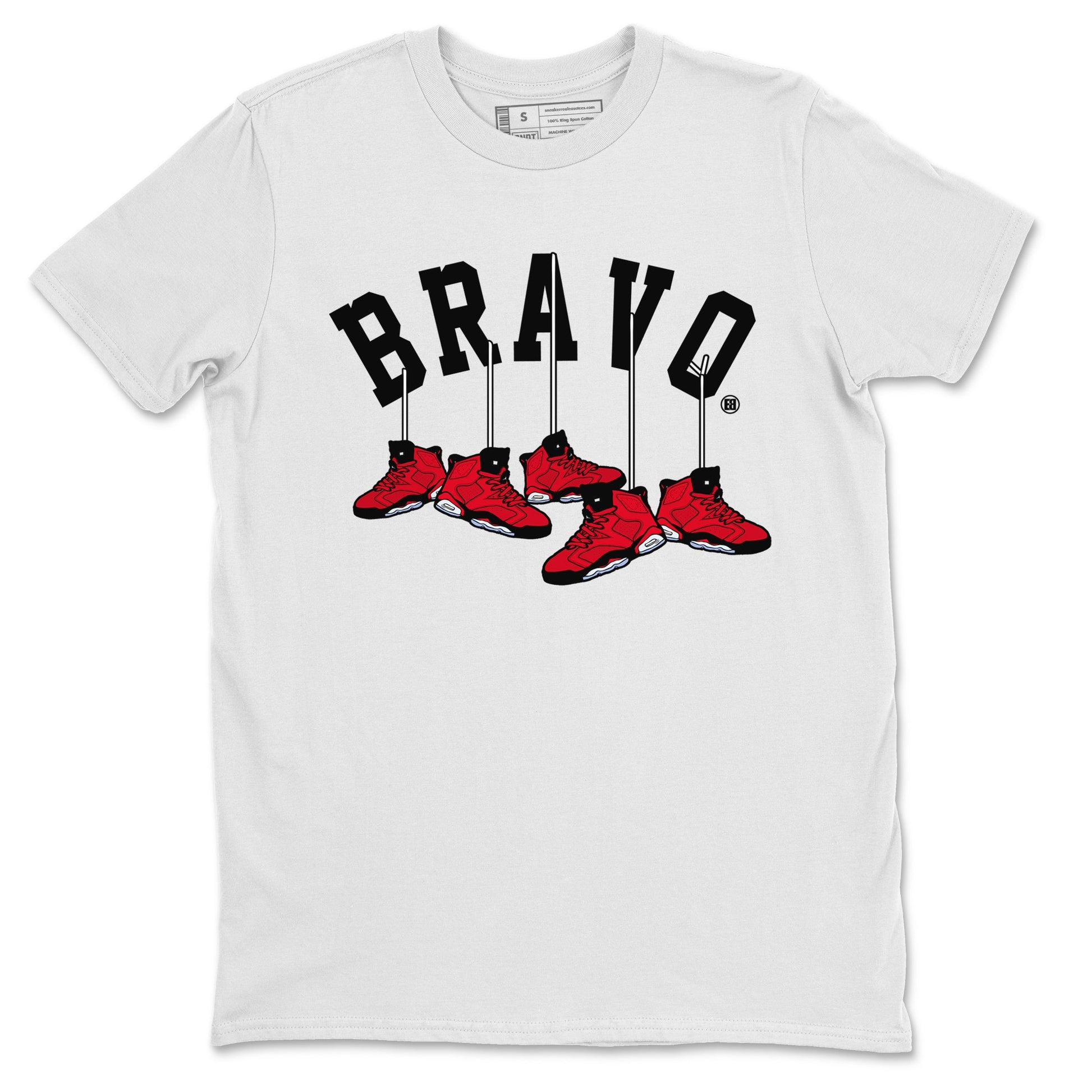 SNRT Sneaker Tee Air Jordan 6 Toro Bravo | Number Statue Unisex Shirts | SNRT Sneaker Tees Sweatshirt / Black / L
