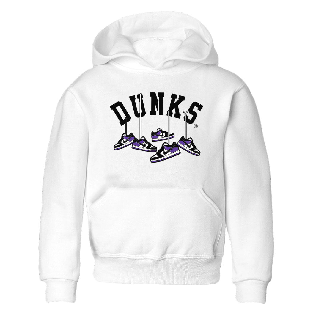Nike SB Dunk Low Court Purple Shirt To Match Jordans Hanging Sneakers Streetwear Fashion Dunk Low Court Purple SNRT sneaker release tees baby toddler White 2 cotton Shirt