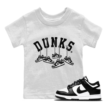 Dunk Panda Sneaker Match Tees Hanging Sneakers Sneaker Tees Dunk Panda Sneaker Release Tees Kids Shirts