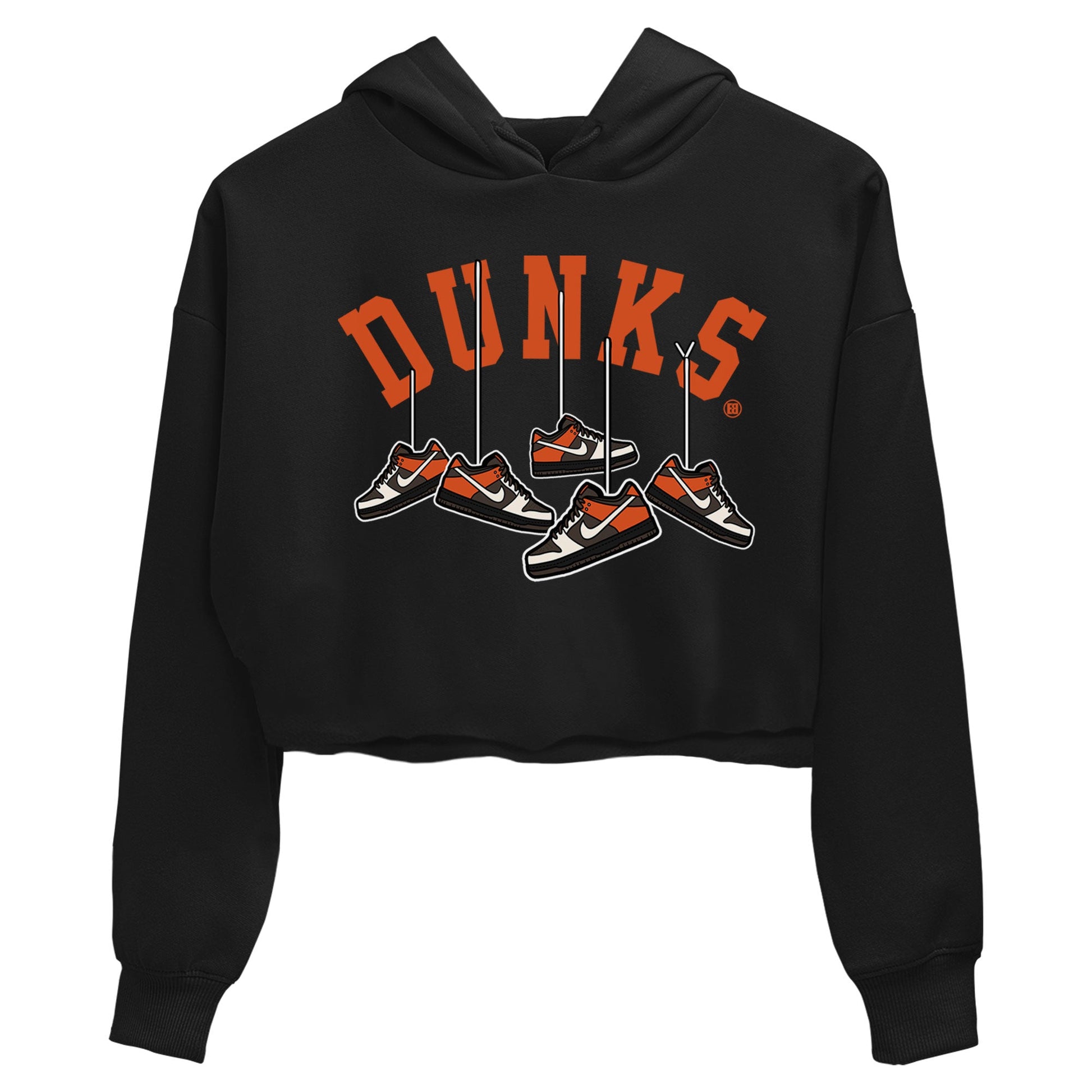 Nike Dunk Low Red Panda shirt to match jordans Hanging Sneakers sneaker tees Dunk Red Panda SNRT Sneaker Release Tees Black 2 Crop T-Shirt