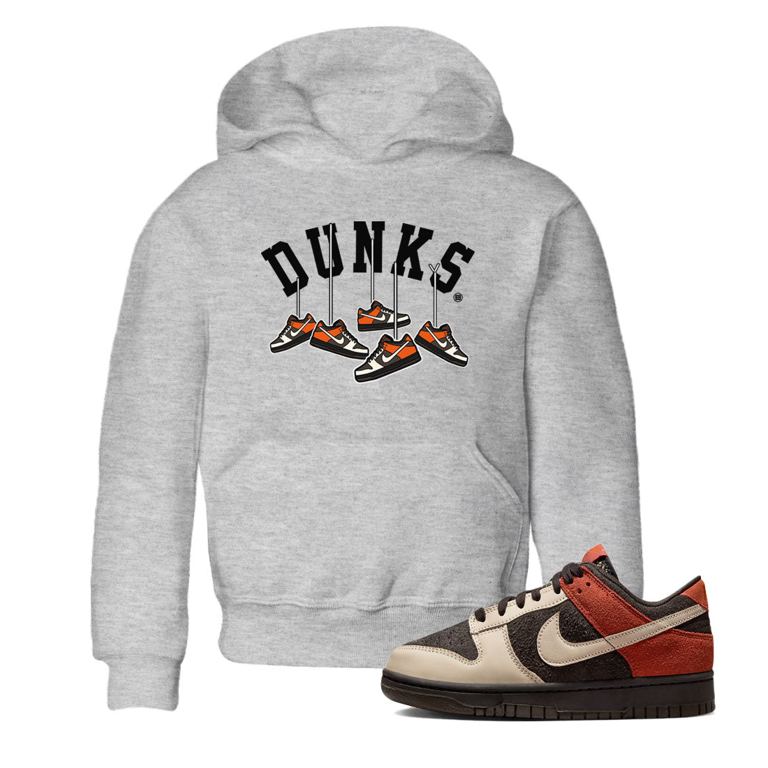 Nike Dunk Low Red Panda shirt to match jordans Hanging Sneakers sneaker tees Dunk Red Panda SNRT Sneaker Release Tees Baby Toddler Heather Grey 1 T-Shirt