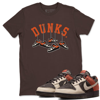 Nike Dunk Low Red Panda shirt to match jordans Hanging Sneakers sneaker tees Dunk Red Panda SNRT Sneaker Release Tees Unisex Dark Chocolate 1 T-Shirt