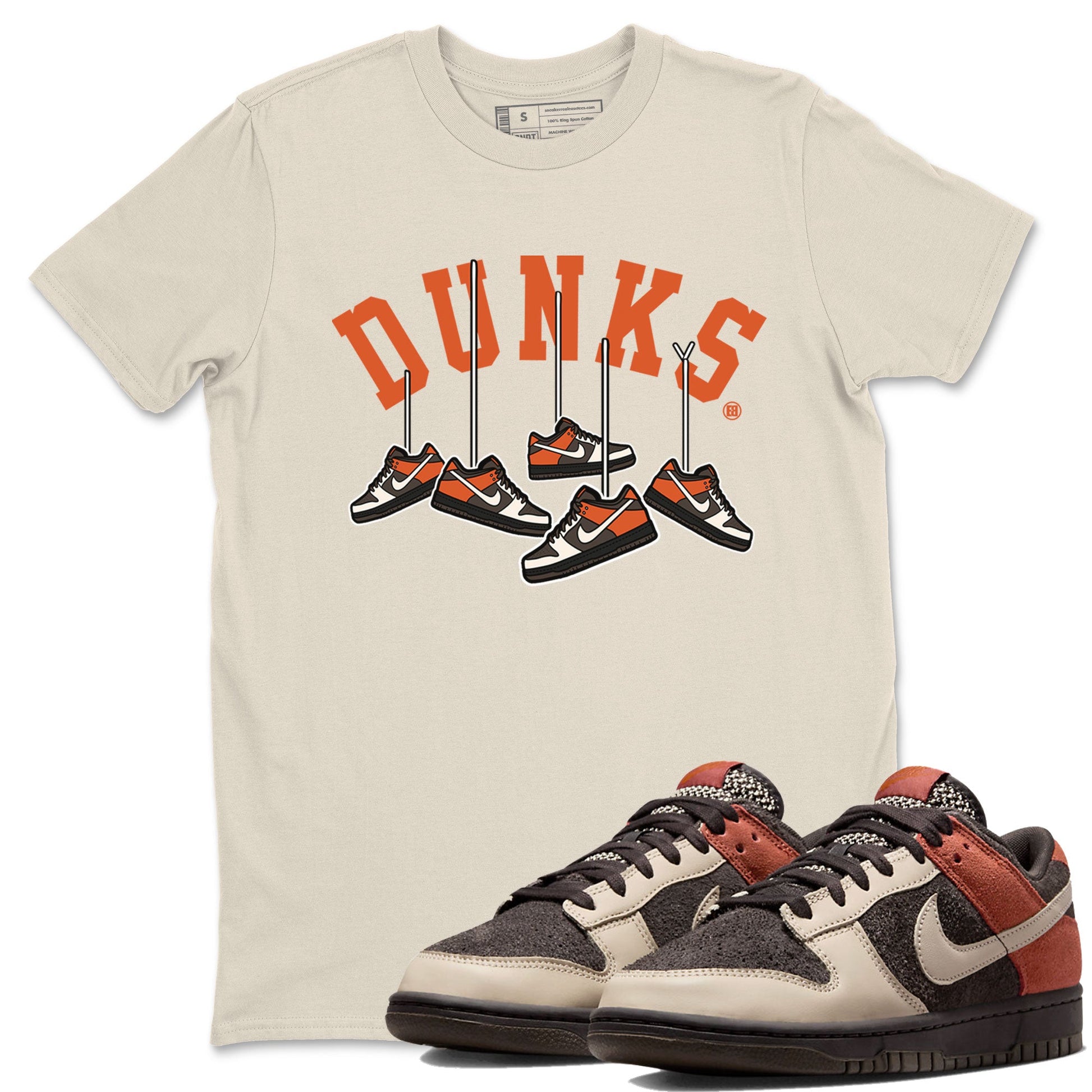 Nike Dunk Low Red Panda shirt to match jordans Hanging Sneakers sneaker tees Dunk Red Panda SNRT Sneaker Release Tees Unisex Natural 1 T-Shirt