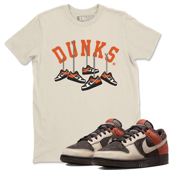 Nike Dunk Low Red Panda shirt to match jordans Hanging Sneakers sneaker tees Dunk Red Panda SNRT Sneaker Release Tees Unisex Natural 1 T-Shirt