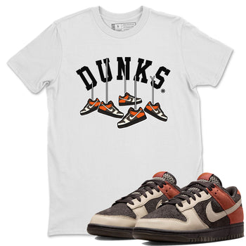 Nike Dunk Low Red Panda shirt to match jordans Hanging Sneakers sneaker tees Dunk Red Panda SNRT Sneaker Release Tees Unisex White 1 T-Shirt