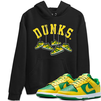 Dunk Reverse Brazil Sneaker Match Tees Hanging Sneakers Sneaker Tees Dunk Reverse Brazil Sneaker Release Tees Unisex Shirts