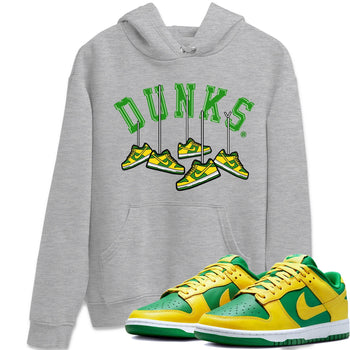 Dunk Reverse Brazil Sneaker Match Tees Hanging Sneakers Sneaker Tees Dunk Reverse Brazil Sneaker Release Tees Unisex Shirts