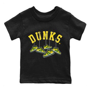 Dunk Reverse Brazil Sneaker Match Tees Hanging Sneakers Sneaker Tees Dunk Reverse Brazil Sneaker Release Tees Kids Shirts